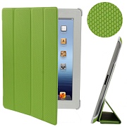 Чехол Smart Cover с текстурированной крышкой и усиленной защитой корпуса для iPad 2,3,New,4 (зеленый)