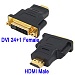 Адаптер HDMI M - DVI (24+1) F