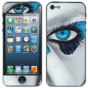 Защитная пленка декорированная Blue Eyae для iPhone 5