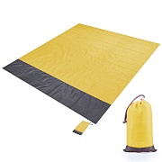 Коврик непромокаемый, для пляжа или пикника (2.1х2м. желтый)