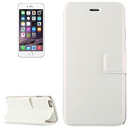 Чехол кожаный с отделениями для банковских карт для iPhone 6 Plus (белый)